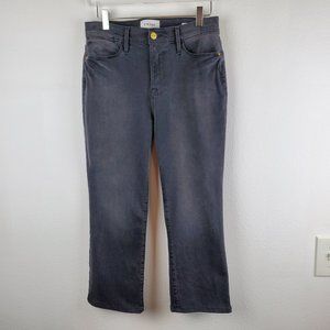 Frame denim jeans le high straight crop black 29 boho